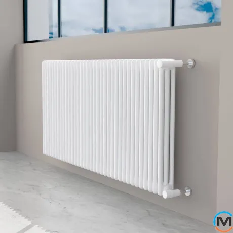 Радиатор трубчатый Zehnder Charleston 3060-24 H=600 мм L=1104 мм T=100 мм 1462 Вт Traffic White, фото , изображение 2