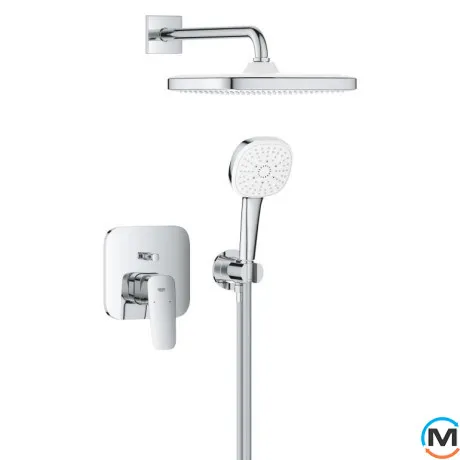 Душевая система Grohe Cubeo скрытого монтажа с Tempesta 250 без встраиваемой части Smart Box хром, фото , зображення 2