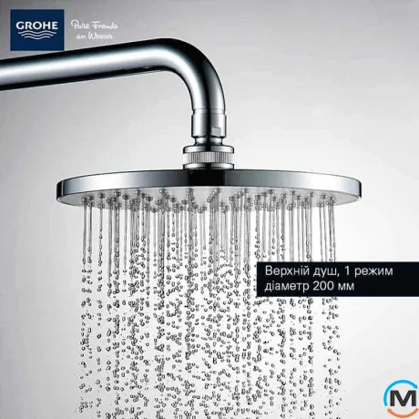 Душевая система Grohe New Tempesta 200, фото , изображение 4