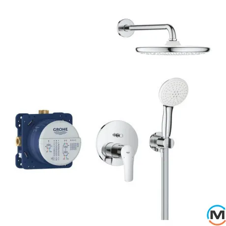 Душевая система скрытого монтажа Grohe Eurosmart с Tempesta 250 хром, фото , изображение 2