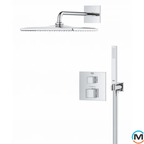 Душевая система скрытого монтажа Grohe Grohtherm Cube хром (34868000), фото , изображение 3