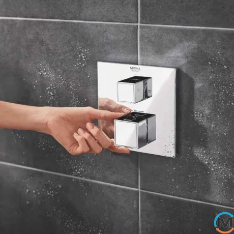 Душевая система скрытого монтажа Grohe Grohtherm Cube хром (34868000), фото , изображение 4