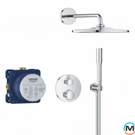 Душевая система скрытого монтажа Grohe Grohtherm с Rainshower 310 хром, фото , изображение 2