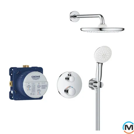 Душевая система скрытого монтажа Grohe Grohtherm с Tempesta 250 хром, фото , изображение 2