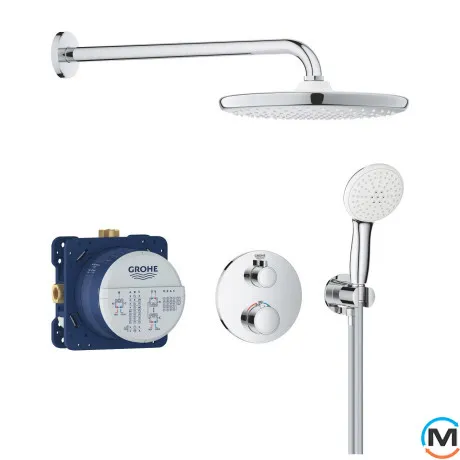 Душевая система скрытого монтажа Grohe Grohtherm с Tempesta 250 хром, фото 