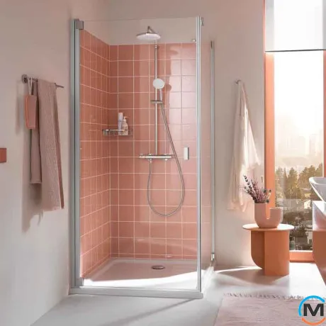 Душевая система Grohe Tempesta System 210 с термостатом для настенного монтажа хром, фото , изображение 5