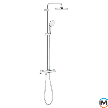Душевая система Grohe Tempesta System 210 с термостатом для настенного монтажа хром, фото 