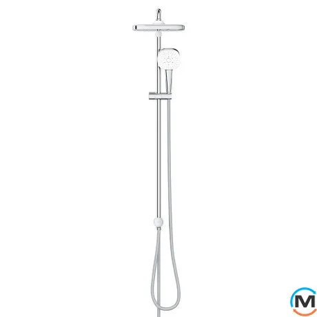 Душевая система Grohe Tempesta System 250 Cube наружного монтажа с переключателем хром, фото , зображення 3
