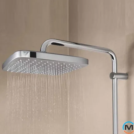 Душевая система Grohe Tempesta System 250 Cube с термостатом для настенного монтажа хром, фото , изображение 6