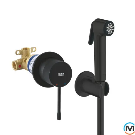 Гигиенический душ Grohe Essence черный матовый, фото 