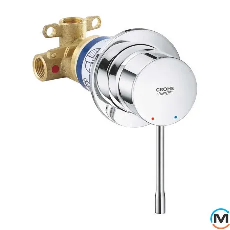 Комплект гигиенического душа со смесителем Grohe Essence хром, фото , изображение 2