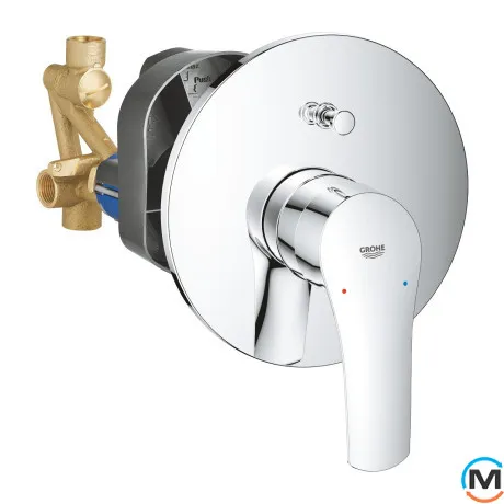 Смеситель для душа Grohe Eurosmart New с комплектом скрытого монтажа хром, фото 