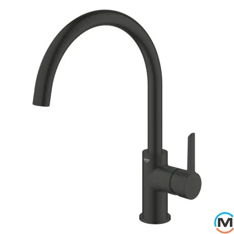 Смеситель для кухни Grohe Ozanne однорычажный черный матовый, фото , зображення 4