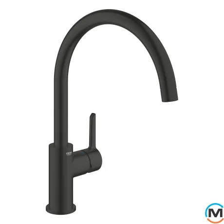 Смеситель для кухни Grohe Ozanne однорычажный черный матовый, фото 