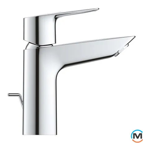 Смеситель для умывальника Grohe BauLoop New M-Size с донным клапаном хром замена арт. 23762000, фото , зображення 2