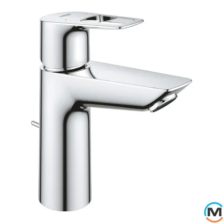 Смеситель для умывальника Grohe BauLoop New M-Size с донным клапаном хром замена арт. 23762000, фото 
