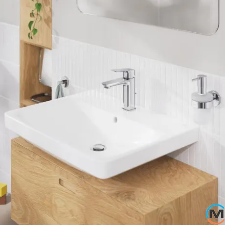 Смеситель для умывальника Grohe Cubeo однорычажный М-SiZE хром скрытый монтаж, фото , зображення 4