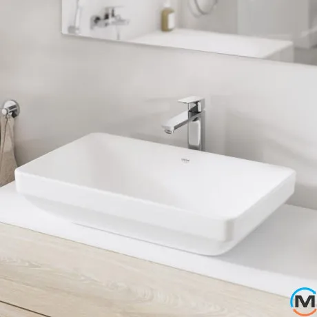 Смеситель для умывальника Grohe Cubeo однорычажный XL-SiZE хром, фото , изображение 4