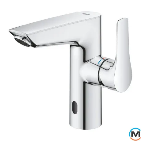 Смеситель для умывальника Grohe Eurosmart New с инфракрасной электроникой 6V хром, фото , зображення 4