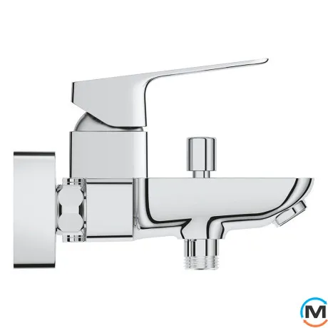 Смеситель для ванны Grohe Cubeo однорычажный хром, фото , изображение 2