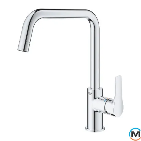 Смеситель однорычажный для мойки Grohe Eurosmart хром, фото , изображение 4