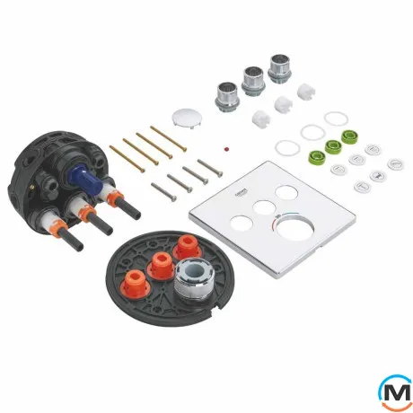 Термостат для душа скрытого монтажа Grohe Grohtherm SmartControl внешняя часть хром, фото , изображение 7