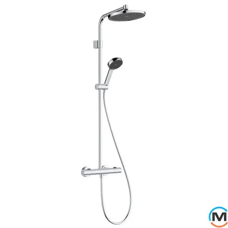 Душевая система Hansgrohe Activera S 240 1jet EcoSmart Ecostat Fine Varia Chrome, фото 