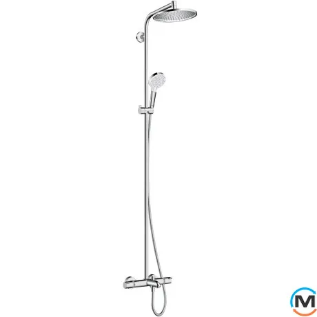 Душевая система Hansgrohe Crometta S 240 1jet Showerpipe для ванны хром, фото 