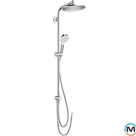 Душевая система Hansgrohe Crometta S Showerpipe Reno 240 1jet хром, фото 