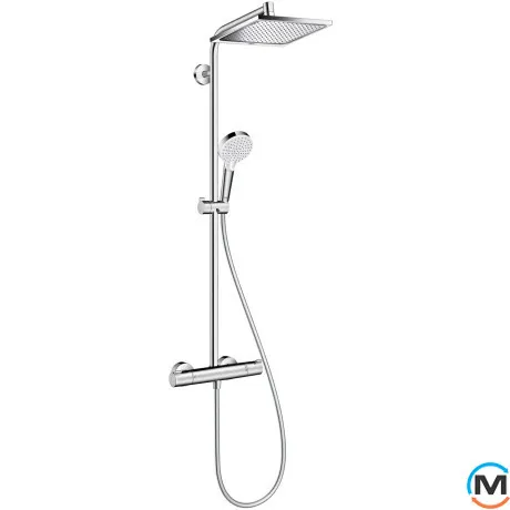 Душевая система Hansgrohe Showerpipe Crometta E240 1jet с термостатом хром, фото 