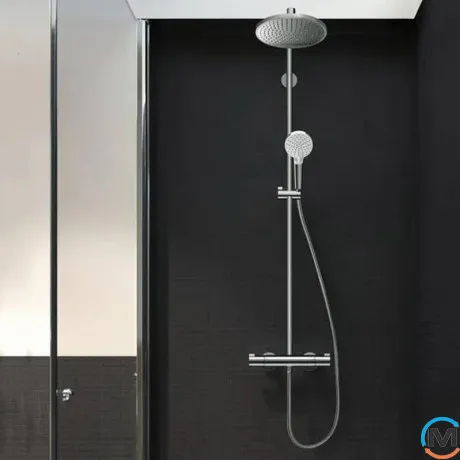 Душевая система Hansgrohe Showerpipe Crometta S240 1jet с термостатом хром, фото , изображение 2