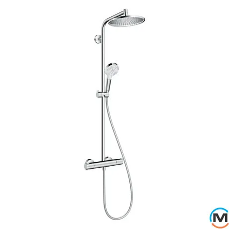 Душевая система Hansgrohe Showerpipe Crometta S240 1jet с термостатом хром, фото 