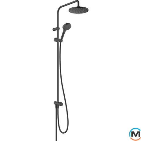 Душевая система Hansgrohe Vernis Blend Showerpipe 200 1jet Reno черный матовый, фото 