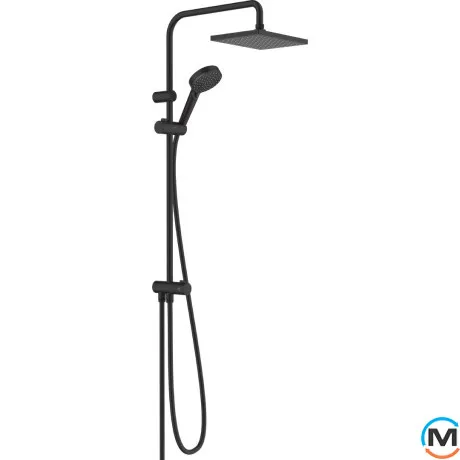 Душевая система Hansgrohe Vernis Shape Showerpipe 230 1jet Reno черный матовый, фото 
