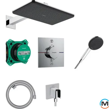 Душевой комплект Hansgrohe Raindance Alive Q 210/340 1jet 6 в1 Chrome, фото 