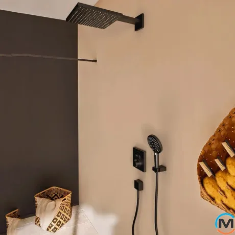 Душевой комплект Hansgrohe Raindance E/ShowerSelect E 7в1 matt black, фото , зображення 2