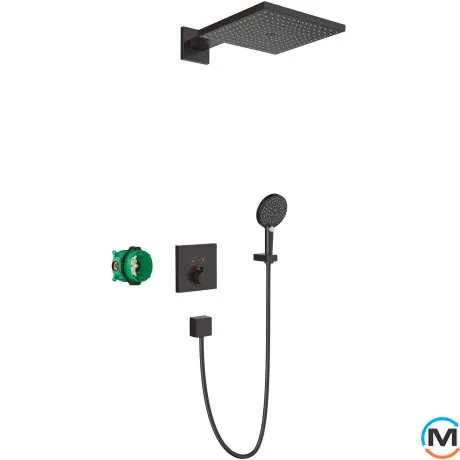 Душевой комплект Hansgrohe Raindance E/ShowerSelect E 7в1 matt black, фото 
