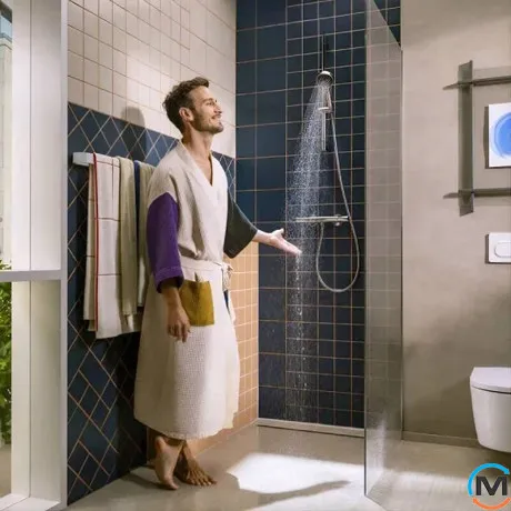 Душевой набор Hansgrohe Activera Select S 2jet EcoSmart Porter 1.25 см Chrome, фото , изображение 4