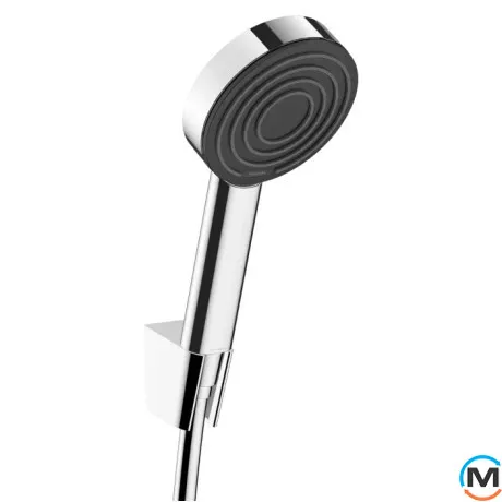 Душевой набор Hansgrohe Pulsify 105 1jet EcoSmart+ Porter 1.25 м Chrome, фото 