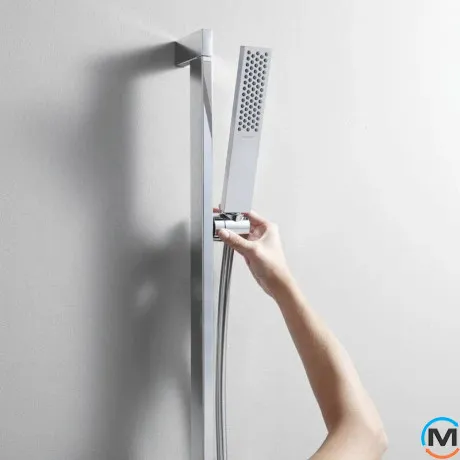 Душевой набор Hansgrohe Pulsify E 100 1jet EcoSmart 65 см Matt White, фото , изображение 2
