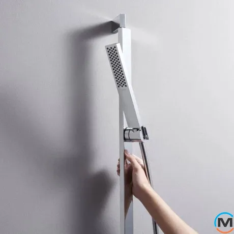 Душевой набор Hansgrohe Pulsify E 100 1jet EcoSmart 65 см Matt White, фото , изображение 3