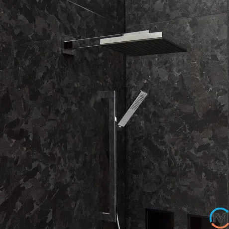 Кронштейн для верхнього душу Hansgrohe E 39 см хром, фото , зображення 3