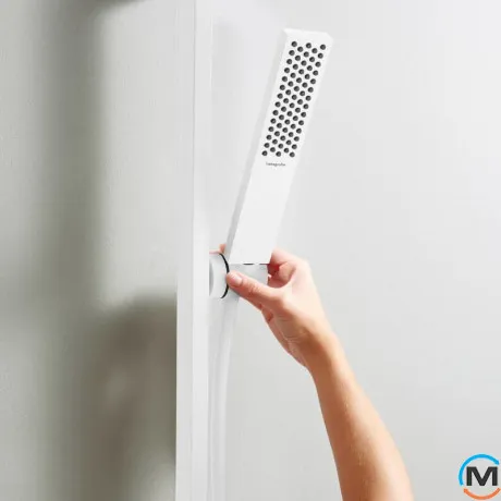 Ручной душ Hansgrohe Pulsify E 100 1jet EcoSmart+ Matt White, фото , зображення 5