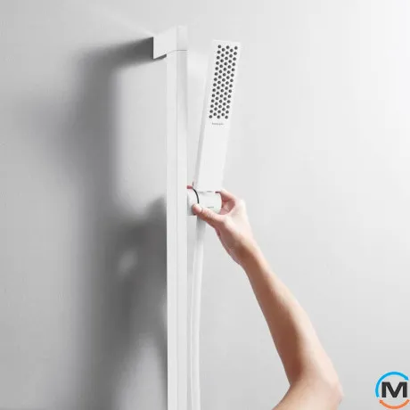 Ручной душ Hansgrohe Pulsify E 100 1jet EcoSmart+ Matt White, фото , зображення 8