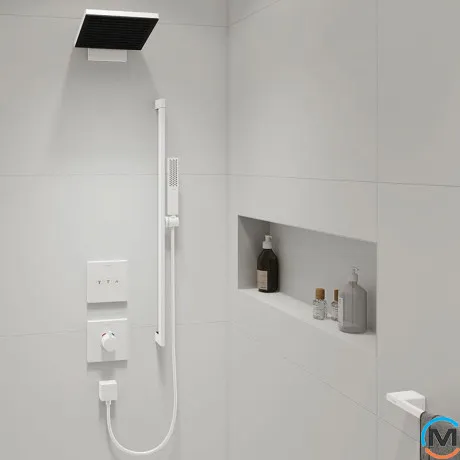 Ручной душ Hansgrohe Pulsify E 100 1jet EcoSmart+ Matt White, фото , зображення 10