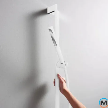 Ручной душ Hansgrohe Pulsify S 100 1jet EcoSmart+ Matt White, фото , зображення 2