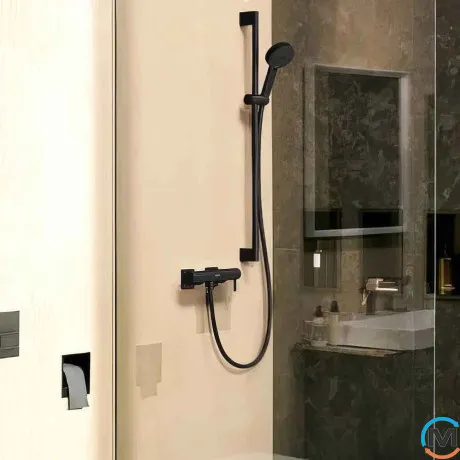 Ручной душ Hansgrohe Pulsify Select Relaxation EcoSmart черный матовый, фото , зображення 2