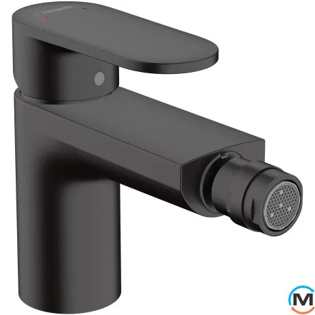 Смеситель для биде Hansgrohe Vernis Blend с донным клапаном pop-up черный матовый, фото 