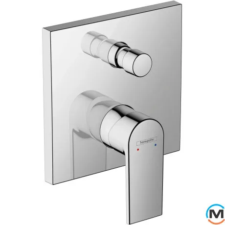 Смеситель для ванны/душа Hansgrohe Vernis Shape скрытого монтажа Chrome, фото 