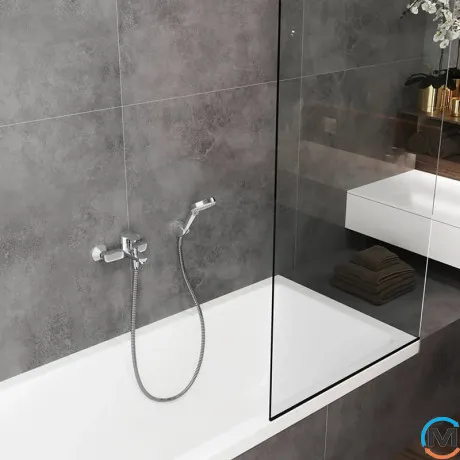 Смеситель для ванны Hansgrohe Vernis Blend Chrome, фото , изображение 2